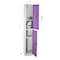 Adiroffice 12 in W, 12 in D, 72 in H, Steel ADI629-202-PUR-2PK - alternate 4